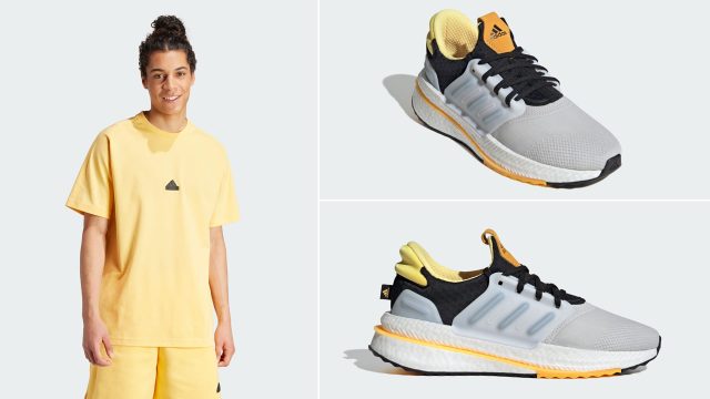adidas X PLRBOOST Core Black Spark Yellow Shirt Outfit 640x360