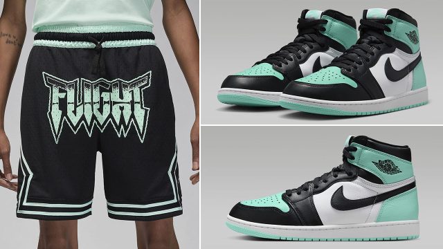 Air-Jordan-1-High-OG-Green-Glow-Shorts-Outfit