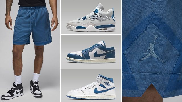 Jordan-Essentials-Diamond-Shorts-Industrial-Blue-Air-Jordan-Sneaker-Match