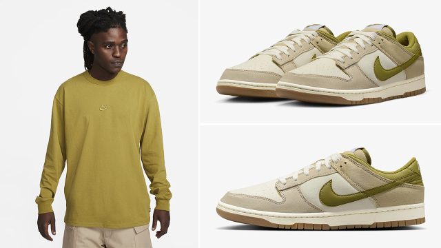 Nike Dunk Low Sail Pacific Moss Shirt Matching Outfit