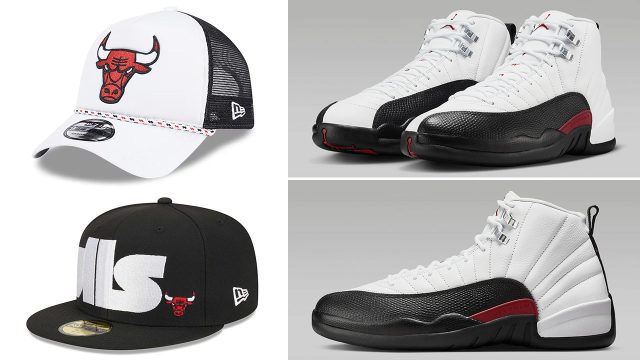 Official Photos of the Air Jordan 1 Elevate Low "Lucky Green" Bulls Hats New Era Caps