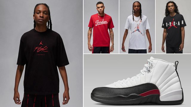 Nike Air Jordan 7 Retro Bt Toddler Flint Grey White Varsity Flip Matching Shirts