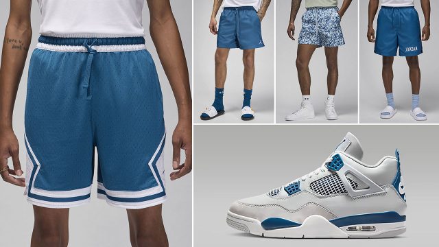 Air Jordan 4 Military Blue 2024 Shorts