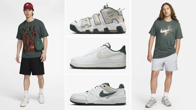 Nike Sportswear Vintage Green Utility Shirts Sneakers Outfits