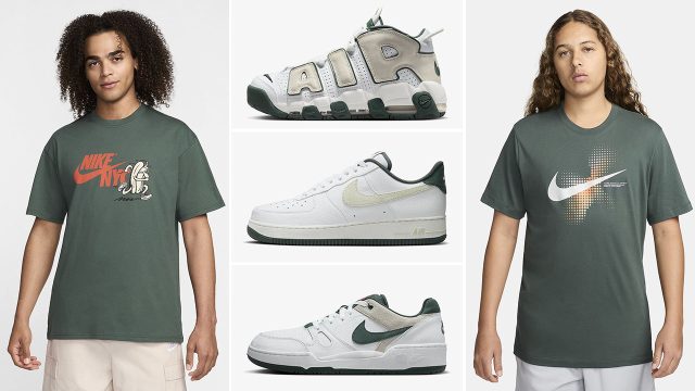 Nike Vintage Green Shirts Sneakers Clothing Dessuadoras
