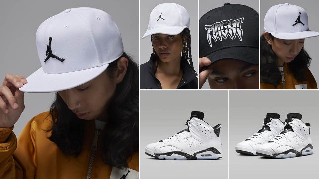 Air Jordan 6 Reverse Oreo Hats to Match Shoes