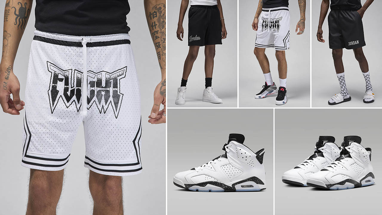 Air Jordan 6 Reverse Oreo Shorts to Match Sneakers