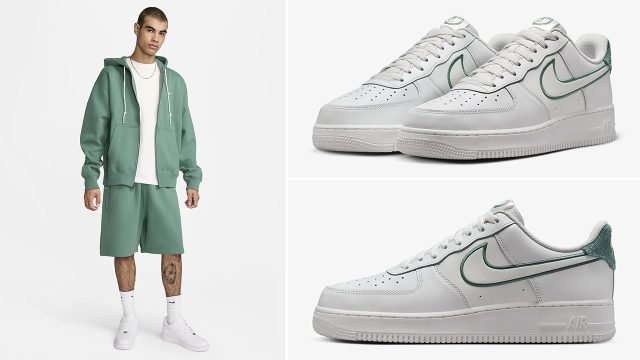 Nike Air Force 1 Low Bicoastal Outfit Hoodie Shorts Match