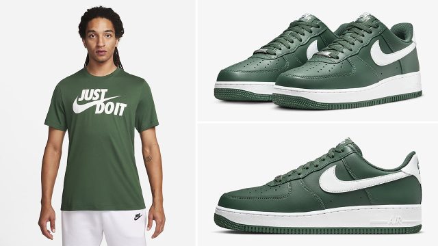 Nike Air Force 1 Low Fir Green Shirt Clothing Outfits