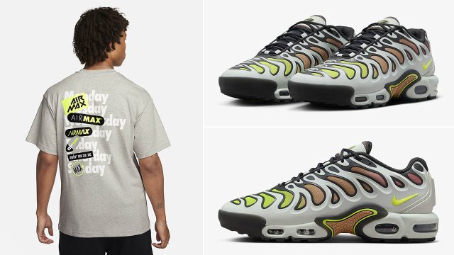Nike Air Max Plus Drift Light Silver Amber Brown Volt Shirts Clothing Outfits