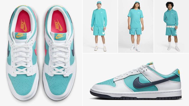 Nike Dunk Low Dusty Cactus Outfits Shirts Hats Clothing