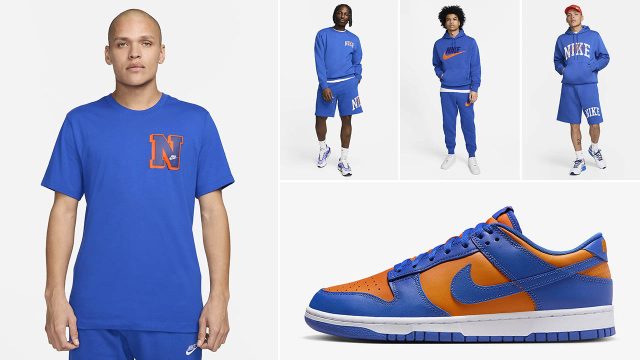 Nike Dunk Low Knicks Shirts Outfits Hats Clothing Match