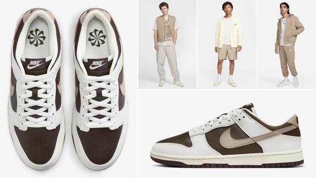 Nike Dunk Low Next Nature Baroque Brown Outfits Shirts Hats Clothing