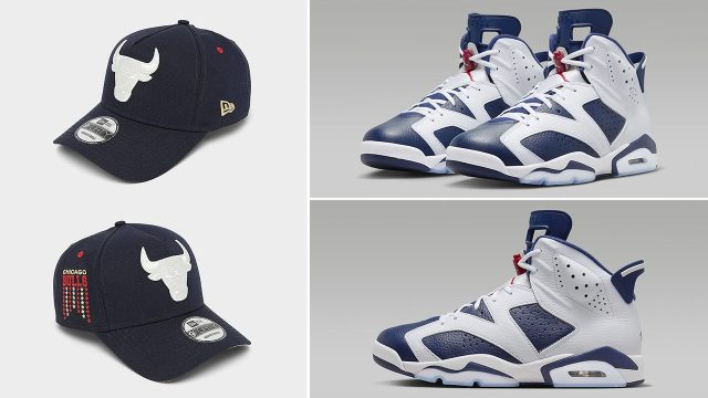 Air-Jordan-6-Olympic-2024-Bulls-New-Era-Snapback-Cap