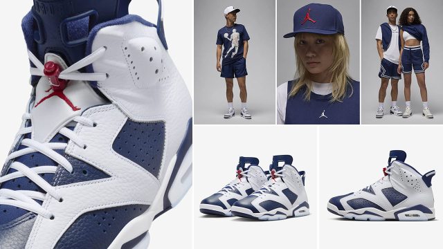 Air Jordan 6 Olympic Outfits Shirts Hats Clothing Match