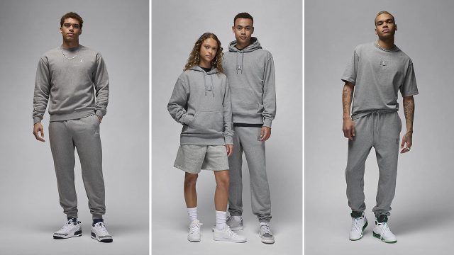 jordan wahlberg Carbon Heather Grey Clothing Shirts Shorts wheat Pants Sneaker Outfits