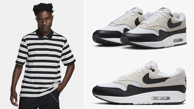 Nike Air Max 1 Essential White Black Sneaker Outfits