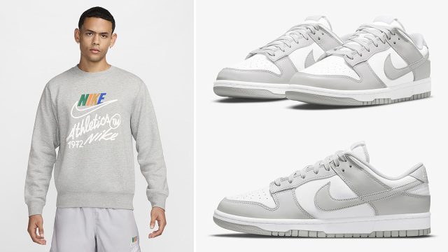 nike caribbean Dunk Low White Grey Fog Shirts Clothing Outfits
