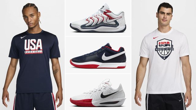 nike this USA Basketball 2024 Olympics Shoes Shirts Jerseys Clothing Outfits 640x360