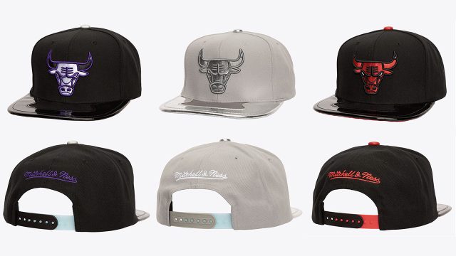 Chicago Bulls Mitchell and Ness Day 11 Air Jordan 11 Retro Snapback Hats to Match Sneakers