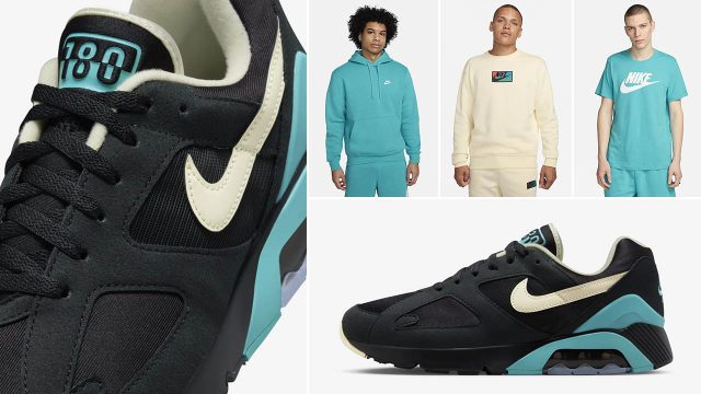 Nike Air 180 Black Dusty Cactus Shirts Clothing Outfits to Match Sneakers