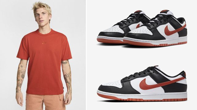 Nike Dunk Low Dragon Red Shirt to Match Sneakers