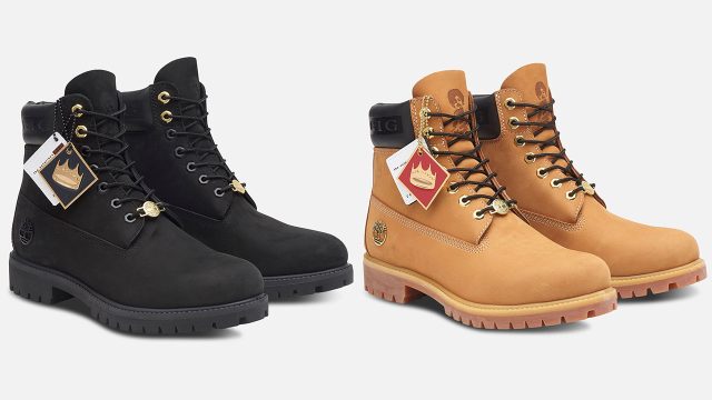 The Notorious BIG Timberland Biggie Smalls Boots Wheat and Black