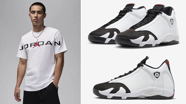 Air Jordan 14 Black Toe 2024 Shirt to Match Sneakers