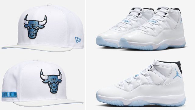 Air Jordan 11 Legend Blue 2024 Bulls Hat New Era Cap