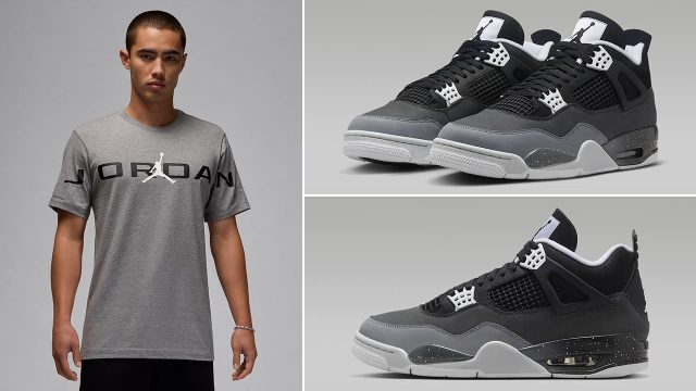 Air Jordan 4 Fear Matching Shirt Outfit