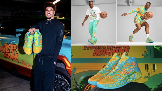 Puma MB04 LaMelo Ball Scooby Doo Mystery Machine Shoes and Clothing