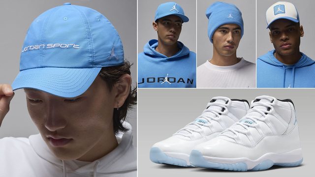 Air Jordan 11 Retro Legend Blue 2024 Hats and Caps