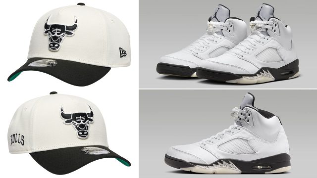 Air Jordan 5 Reverse Metallic Bullls New Era Hat