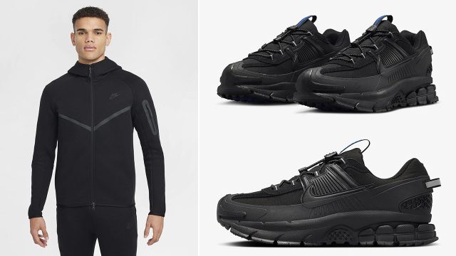 Nike Zoom Vomero Roam Black Shoes Tech Fleece Clothing Outfit