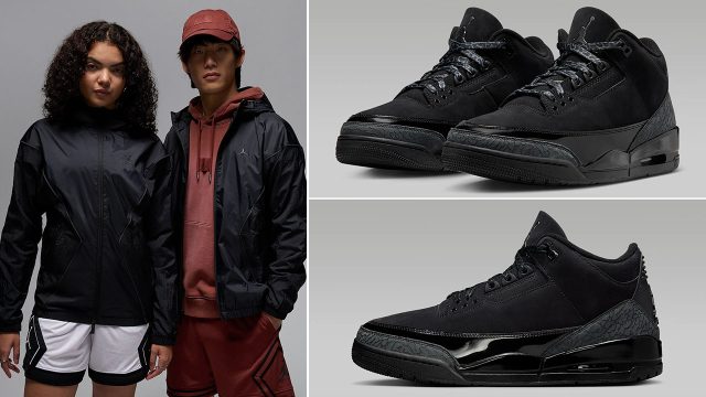 Air-Jordan-3-Black-Cat-2025-Mens-Shoes-and-Jordan-Brooklyn-Hooded-Draft-Jacket