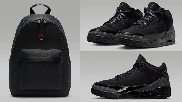 Air Jordan 3 Black Cat Backpack Bags