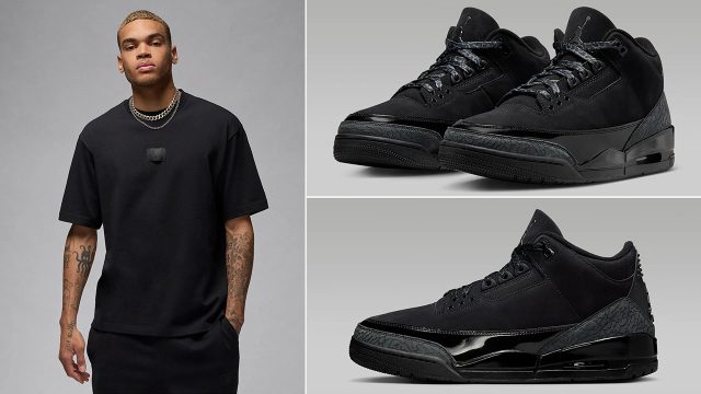 Air Jordan 3 Black Cat Shirt