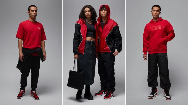 Jordan Varsity Red Clothing Sneakers Outfits