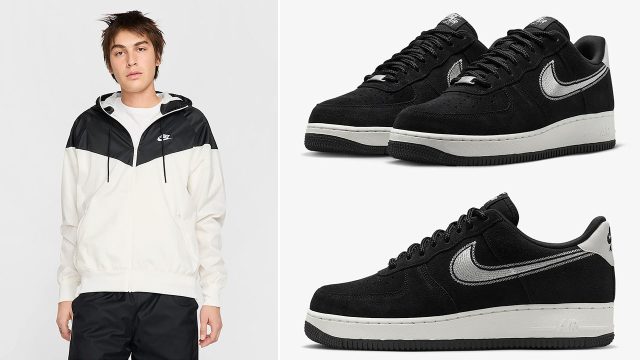 Nike Air Force 1 Low Black Sail Mens Shoes and Outfits