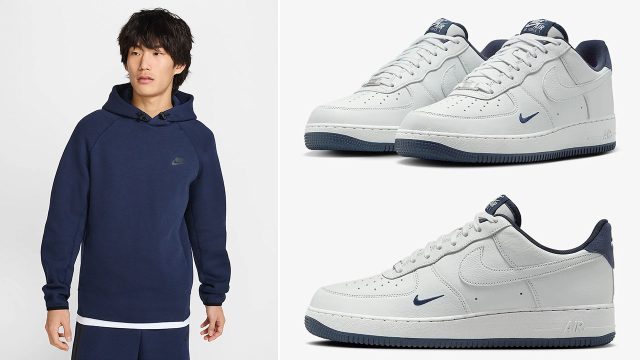 Nike Air Force 1 Low Photon Dust Obsidian Sneakers and Outfits