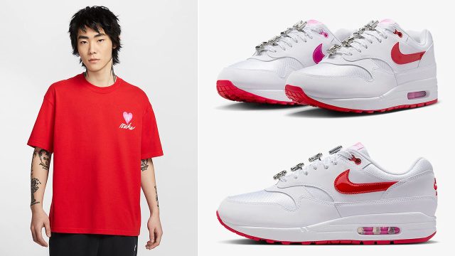 Nike Air Max 1 Valentines Day 2025 Sneakers Shirts Outfits