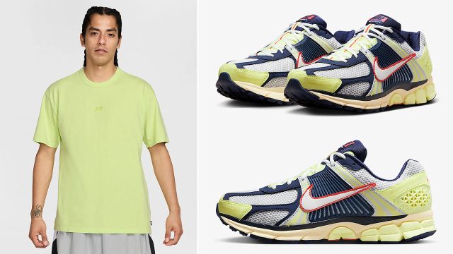 Nike Zoom Vomero 5 Barely Volt Midnight Navy Sneakers and Outfits