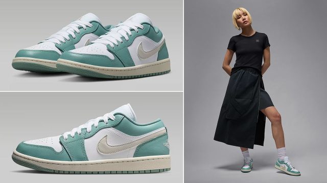Air Jordan 1 Low White Cannon Sail Light Orewood Brown Womens Sneakers and Outfits