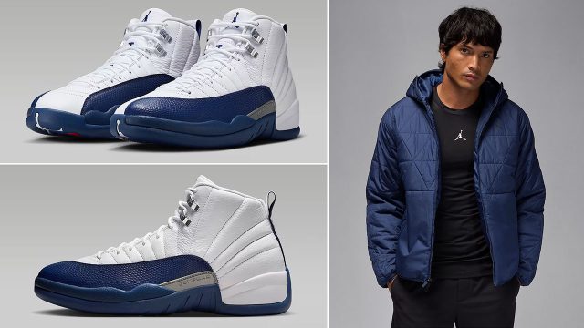 Air Jordan 12 French Blue 2025 x Jordan Sport Mens Therma Fit Jacket