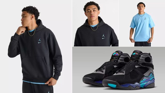 Air Jordan 8 Aqua 2025 Shirt Hoodie Pants Outfit