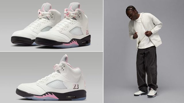 How to Style the Air Jordan 5 Medium Soft Pink 35th Anniversary Shoes With Outfits