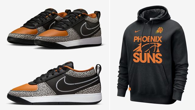 Nike Book 1 Safari Basketball Shoes and Phoenix Suns Hoodie