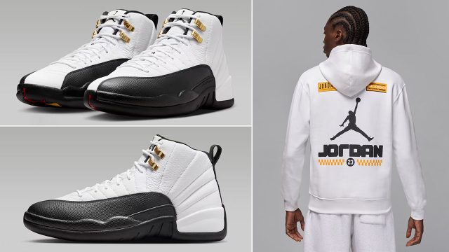 Air Jordan 12 Taxi 2025 Sneakers and Hoodie Outfit