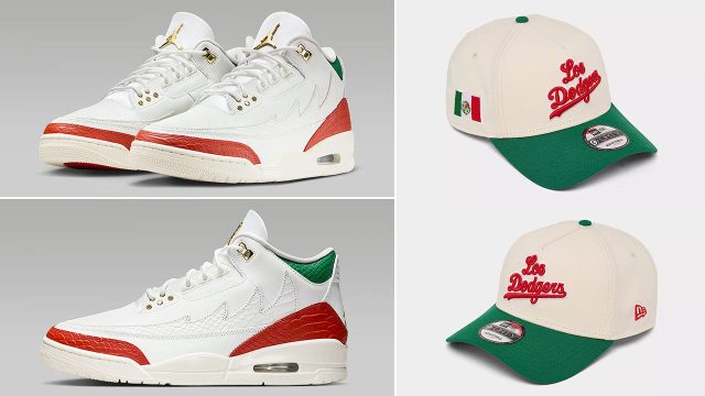 Air Jordan 3 Mexico New Era Dodgers Snapback Hat