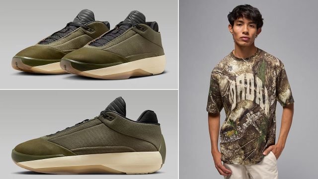 How to Style the Air Jordan 40 Heritage Medium Olive Shoes With Matching Outfits